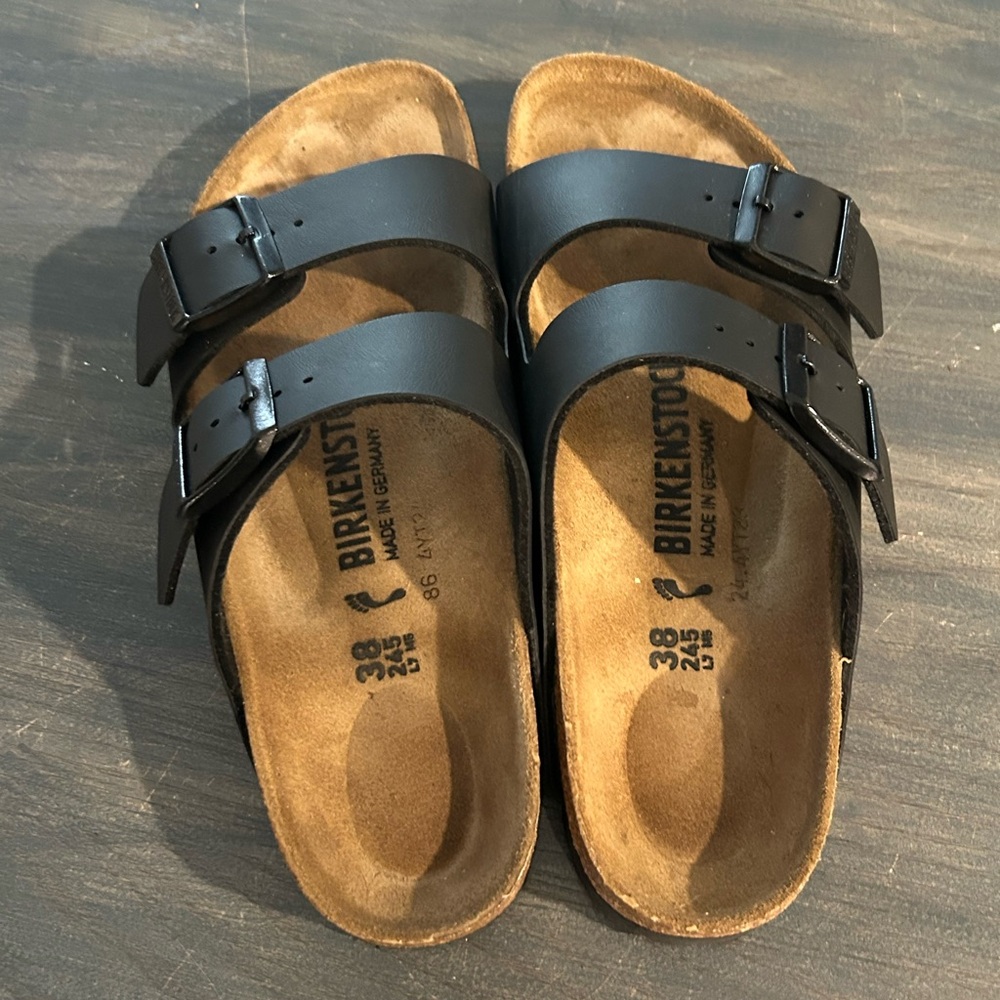 NWOT Birkenstock Black Sandals. Size 38. - Picture 4 of 6
